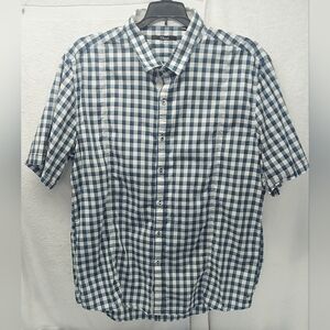 7 Diamonds Men’s Short Sleeve Button Front Shirt Size XXXL